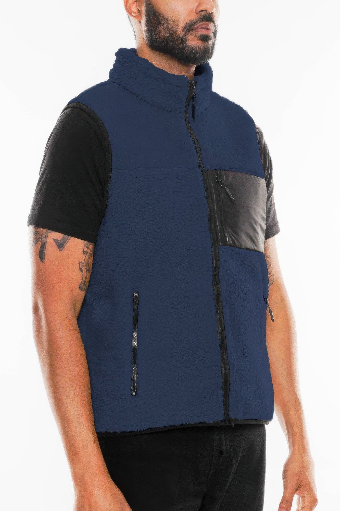 Padded Sherpa Fleece Vest