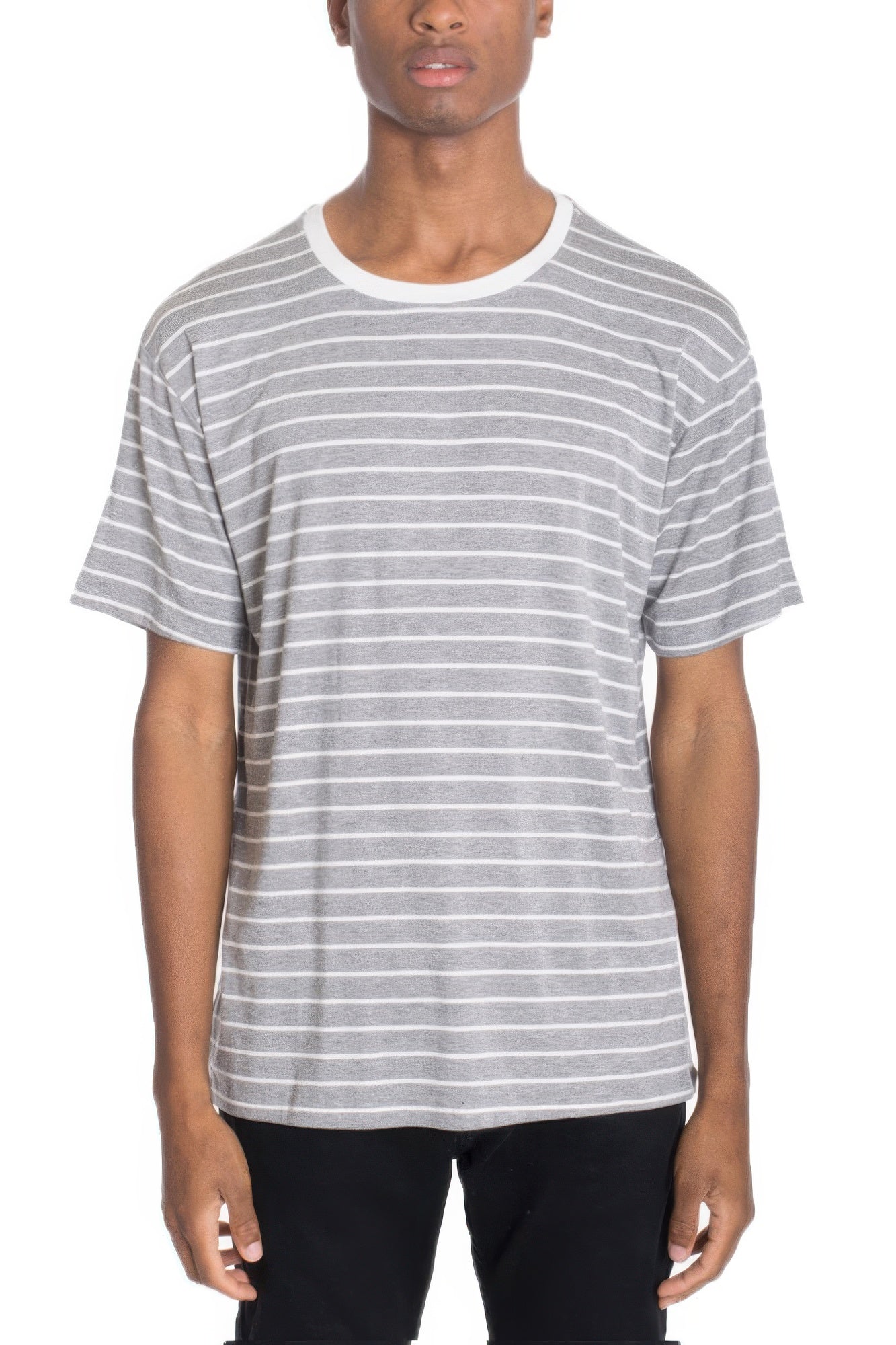 Mens Striped Short Sleeve Shirt