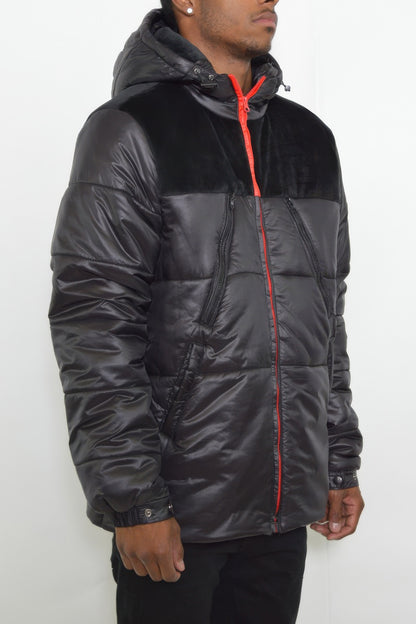 Mens Padded Buffle Puffer Jacket